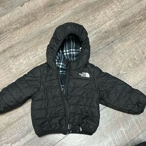 Infant North Face black puffer jacket